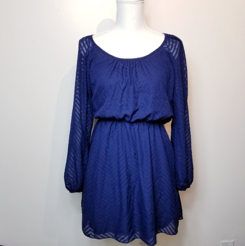 Speechless Navy Blue Dress